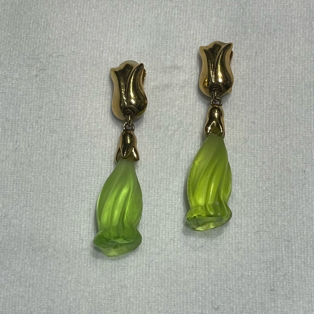 Daum France RARE Jasmine Earring and Necklace Set - Picture 5 of 8